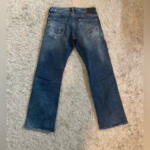 Mens Silver Jeans Relaxed Zac Boot Cut 31w-32L